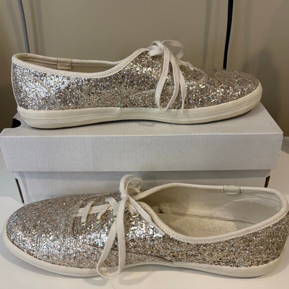 Keds Shoes - Keds Sparkly Gold Shoes Glitter Shimmer Formal Event Fun Summer Women's Size 10